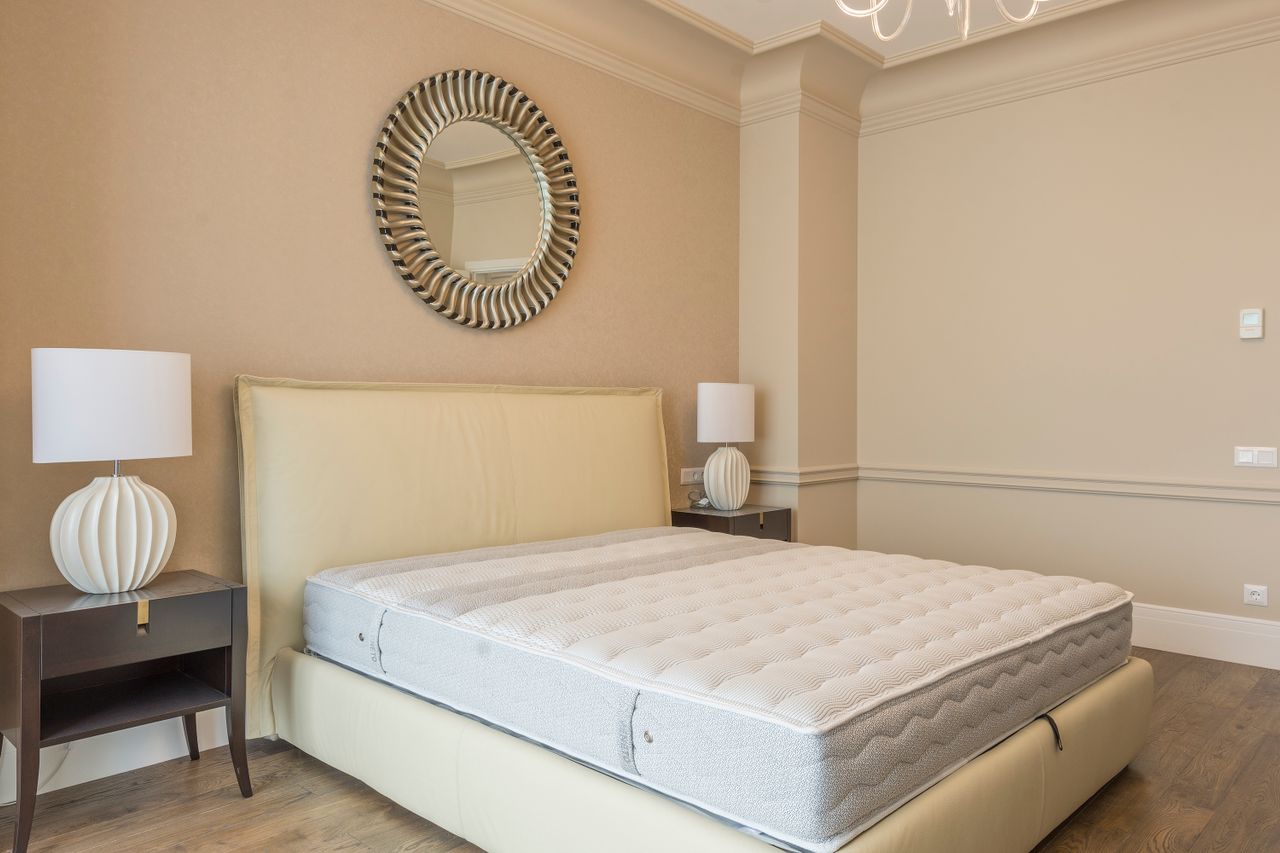 Mattress on the bed ready for a move